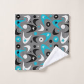 Retro Boomerangs Bad Handdoek (Wasdoekje)