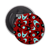 Retro Boomerangs Button Flesopener (Voorkant)