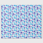 Retro Boomerangs Cadeaupapier (Vlak)