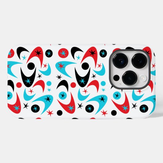 Retro Boomerangs Case-Mate iPhone Case (Achterkant (horizontaal))