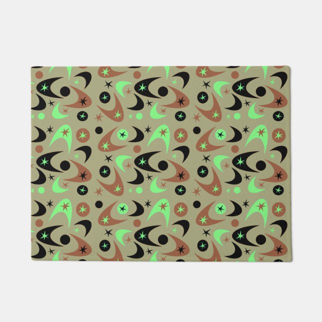 Retro Boomerangs Deurmat (Voorkant)