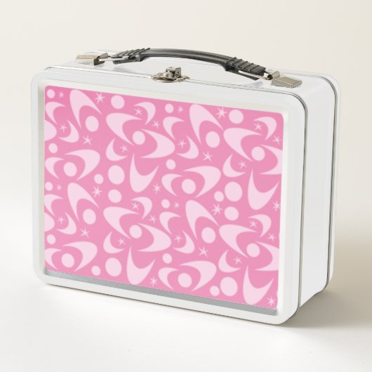 Retro Boomerangs Metaal Lunch Box (Voorkant)