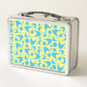 Retro Boomerangs Metaal Lunch Box (Achterkant)
