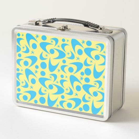 Retro Boomerangs Metaal Lunch Box (Voorkant)