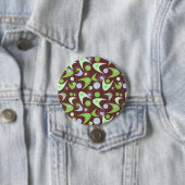 Retro Boomerangs Ronde Button 7,6 Cm (In situ)