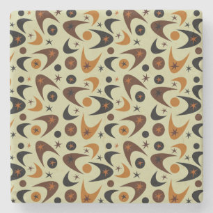 Retro Boomerangs Stenen Onderzetter