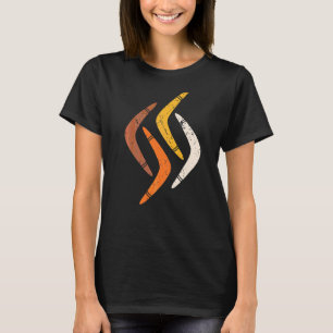 Retro Boomerangs Throwing Sport Australian Boomera T-shirt