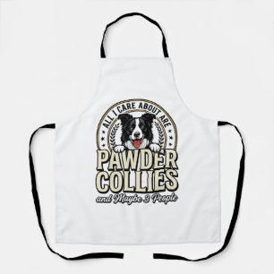 Retro Border Collie Hond Liefhebber Grappig Shirt Schort