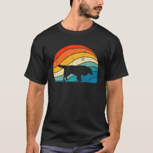 Retro Border Collie Hondenliefhebber Puppy Dad mam T-shirt