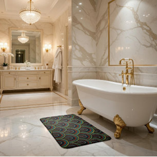 Retro Borduurwerk Boog Patroon Badmat