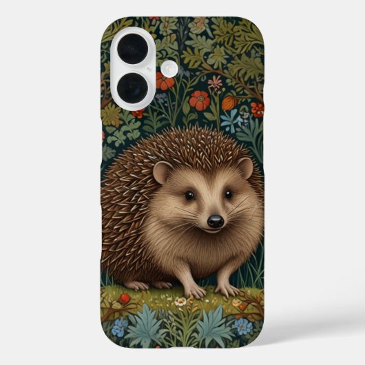 Retro  bos egel bos botanische Case-Mate iPhone case (Achterkant)