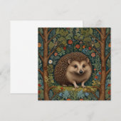 Retro  bos egel bos botanische kaart (Voorkant / Achterkant)