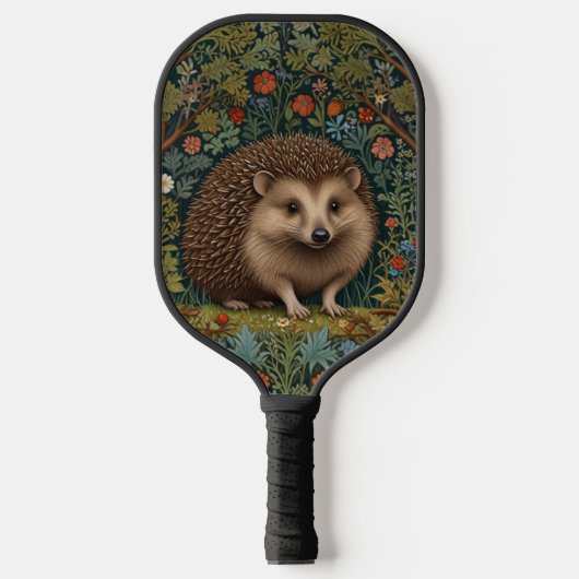 Retro bos egel bos botanische pickleball paddle (Voorkant)