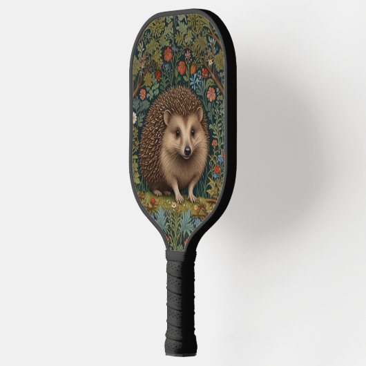 Retro bos egel bos botanische pickleball paddle (Links)