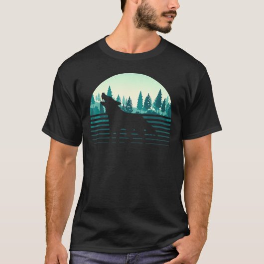 Retro Bosbomen Buiten Natuur Wildlife Animal T-shirt (Voorkant)