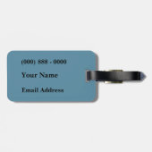 Retro Boston Bagagelabel (Achterkant horizontaal)