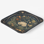 Retro Botanische Samhain / Halloween Party Borden Papieren Bordje (Gebogen)