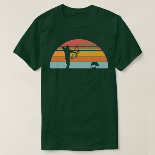 Retro Bowfish Bowfish Arrow bow Fi T-shirt (Design voorkant)
