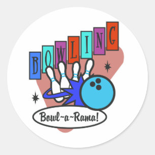 retro bowl-a-ramabord ronde sticker