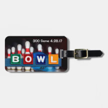 Retro BOWL-teken Game Badge voor perfecte game