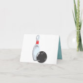 Retro Bowling Anniversaire Fête Merci Notes (Dos)