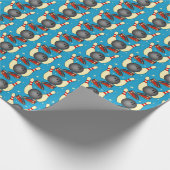 Retro Bowling  Cadeaupapier (Hoek)