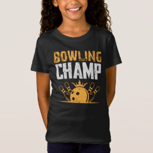 Retro Bowling Champ Sport Girls' T-shirt