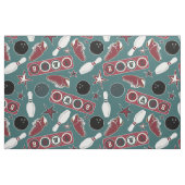 Retro Bowling Fabric Stof (Fat Quarter)