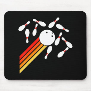 retro Bowling Fun Bowling Party Muismat