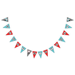 Retro Bowling Gelukkige Verjaardag Bunting Flag Ba Vlaggetjes