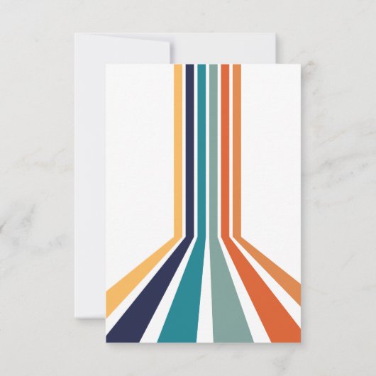 Retro Bowling kinderen Verjaardagsfeest Bedankkaart (Achterkant)