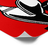 Retro Bowling Pins  Poster (Hoek)