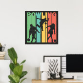 Retro Bowling Poster (Thuiskantoor)