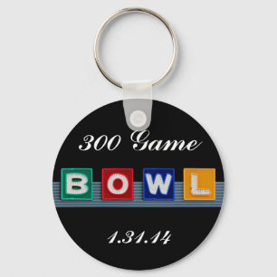 Retro Bowling Sleutelhanger