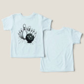 Retro Bowling T-shirt – Strike (Ontwerp Voorkant & Achterkant)