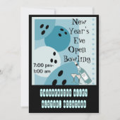 Retro Bowling Uitnodigingen rechter-box-key van me (Voorkant)