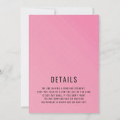 Retro Bowling Verjaardagsfeestje Kaart (Achterkant)