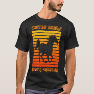 Retro Box NC Corolla Beach Vakantie Outer Banks Wi T-shirt