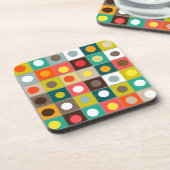 retro-boxed stippen drankjes onderzetter (Linkerzijde)