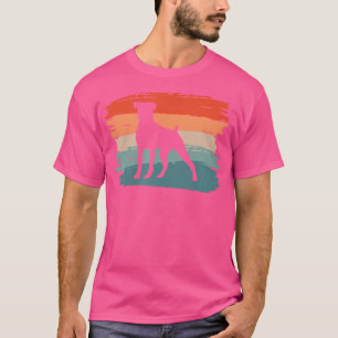 Retro Boxer Boxers Hondenliefhebber T-shirt