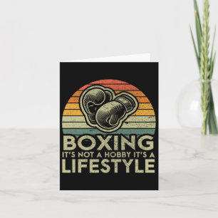 Retro Boxing Lifestyle Boxer Kaart