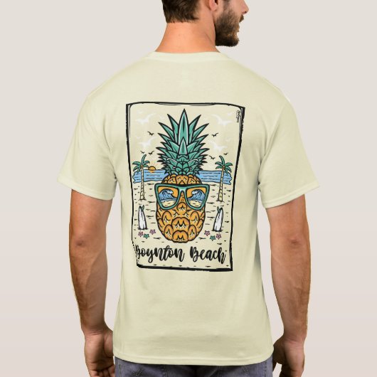 Retro Boynton Beach. T-shirt (Dos)