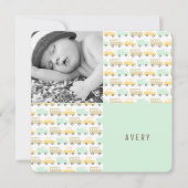 Retro Boys Toys Baby Boy Photo Faire-part de naiss (Devant)