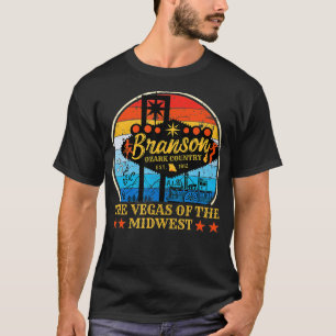 Retro  Branson Missouri Vegas van de Midwes T-shirt