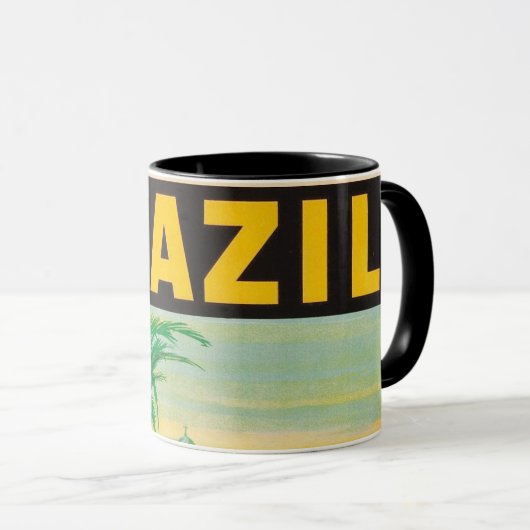 Retro Brazil Mug (Devant droit)