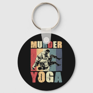 Retro Braziliaans Jiu Jitsu Moord Yoga Grappig Bjj Sleutelhanger