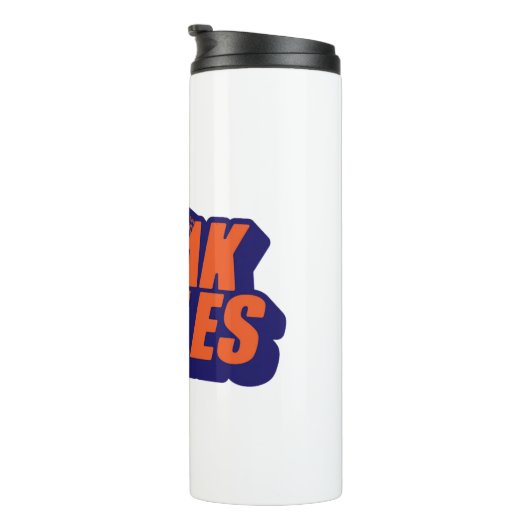 Retro "Break Rules" Motivational Thermosbeker (Geroteerd rechts)