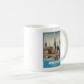 Retro Bremen Skyline Koffiemok (Voorkant rechts)