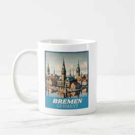 Retro Bremen Skyline Koffiemok