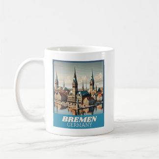 Retro Bremen Skyline Koffiemok
